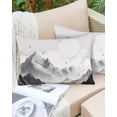 thumbnail image 6 of Mountain Throw Pillow Covers, Eagle Sky Cloud Black and White Landscape Soft Breathable Pillow Cases with Invisible Zipper for Sleeping, Small Pillowcases for Couch Bed Sofa Chair 16x24 Inches, 6 of 6
