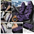 thumbnail image 3 of KUIFORTI Bats Spider Web Seat Covers for Cars Set of 6 with Auto Center Console Armrest Pad Car Seat Belt Pad Cover Car Steering Wheel Cover Washable Fit for Cars Sedan SUV, 3 of 6
