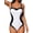 White, variant on MOYIKO Women Slimming Tummy Control One Piece Swimsuit Retro Square Neck Bathing Suit