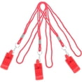 thumbnail image 2 of SHISUYAN 3Pcs Emergency Survival Whistle Hanging Lanyard Survival Whistle Bird Whistle Referee Whistle, 2 of 8