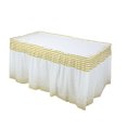 thumbnail image 2 of Wzzjkit Table Cloth Table Skirt Party Table Skirt Desk Skirt Falda Table Skirts for Rectangle Tables, 2 of 6