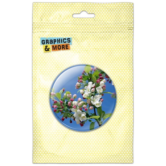 Apple Blossom Tree Pinback Button Pin Badge
