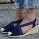 thumbnail image 4 of Moda damas cuñas de gran tamaño zapatos envueltos zapatos casuales sandalias de tacón alto Wmkox8yii  sa1983, 4 of 9