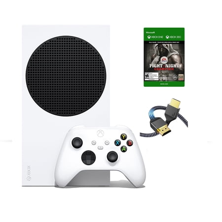 2023 Newest Edition-Microsoft Xbox-Series-S 512GB SSD– White Wireless Controller with Fight Night Champion Full Game and SUPERE High Speed HDMI Cable