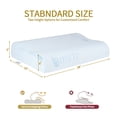 thumbnail image 5 of Cervical Memory Foam Neck Pillow Contour Support Orthopedic Pillow for Neck Pain Relief Side Back Sleepers Dual Height 24x16, 5 of 5