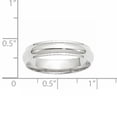 thumbnail image 2 of Primal Gold 10 Karat White Gold 5mm Half Round with Edge Wedding Band, 2 of 5