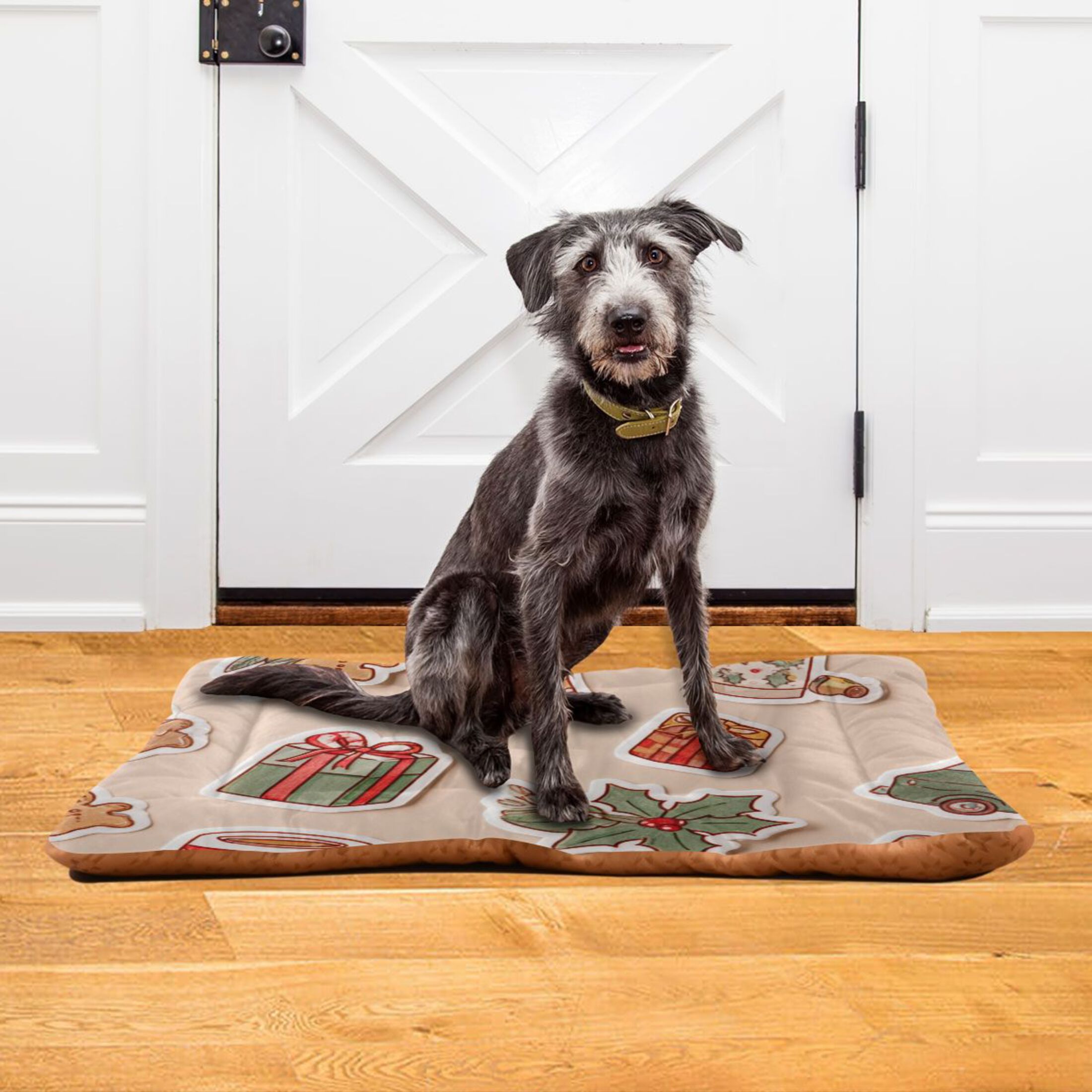 Cozy Mat Pet Bed Indoor Outdoor Warm Soft For Cat Dog Puppy(S/M) Hand-drawn Style