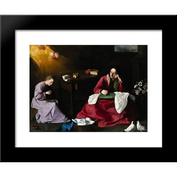 The House of Nazareth 20x24 Framed Art Print by Francisco de Zurbaran