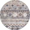 thumbnail image 3 of Unique Loom Eco Southwestern Collection Area Rug - Tubac (7' Round Khaki Gray/Black), 3 of 8