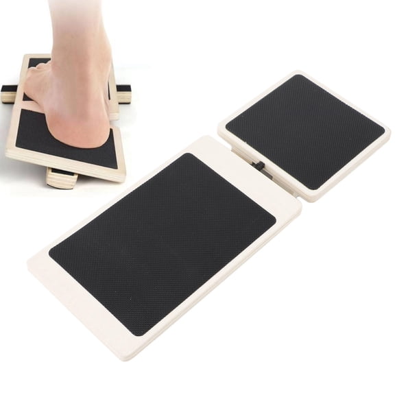 LAZIOEGR Wooden Single‑Leg Balance Board – Core & Coordination Trainer for Home, Gym or Outdoor Use