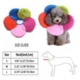 thumbnail image 4 of Pet Recovery Cone Collar for Dogs & Cats, Flower Design Anti-Lick Wound Protection Neck Collar, Post-Surgery Elizabethan Circle, 4 of 9