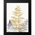 thumbnail image 2 of SARA Design 19x24 Black Modern Framed Museum Art Print Titled - Blattgold II, 2 of 5