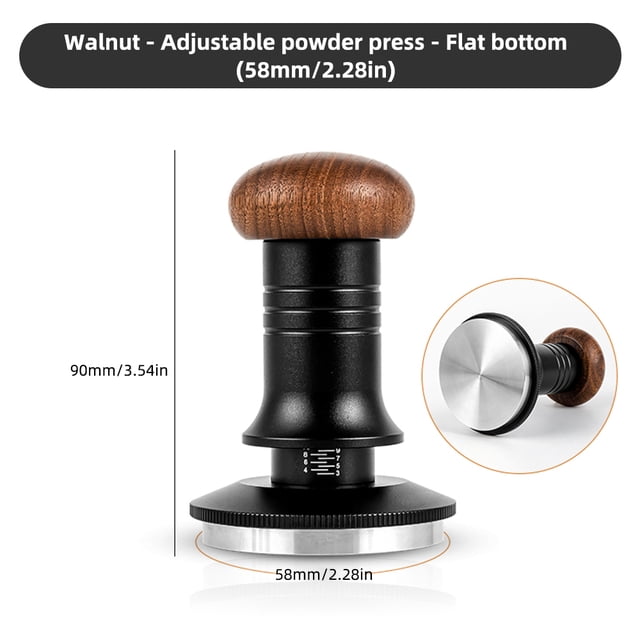 kitchenware,Tamper With Kitchenware Tamper With 304 30lbs Calibrated 304 Stainless Tamper Adjustable Calibrated Loaded Coffee Tamper Stainless Steel Calibrated Handle 58mm Loaded Tamper 51mm / /