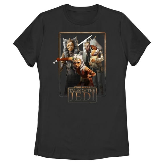 Women's Star Wars: Tales of the Jedi Togruta Poster Graphic Tee Black Medium