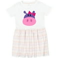 thumbnail image 3 of Inktastic Girl Hippo Girls Toddler Dress, 3 of 5