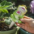 thumbnail image 3 of 1 Pack Plant Watering Devices, Frog Shape Resin Watering Spikes, Vacation Self Watering Planter Insert, Automatic Plant Waterer for Indoor Outdoor Plants ,5.91 in., 3 of 6