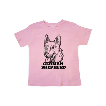 

Inktastic German Shepherd Sketch Portrait with Dog Breed Name Gift Toddler Boy or Toddler Girl T-Shirt