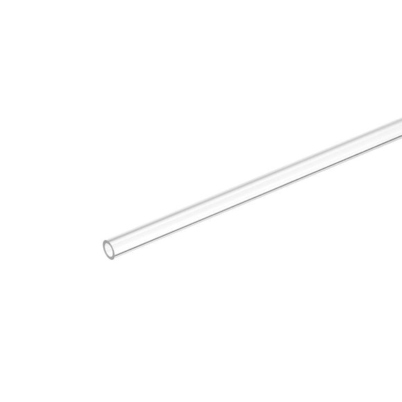 Unique Bargains Plastic Pipe Rigid Tube Clear 0.2'(5mm) ID 0.23'(6mm) OD 9.6' (245mm) for Lighting, Water Plumbing