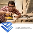thumbnail image 2 of Measuring Tool 45/90 Degree Scribing Ruler Woodworking Square Protractor, 2 of 8