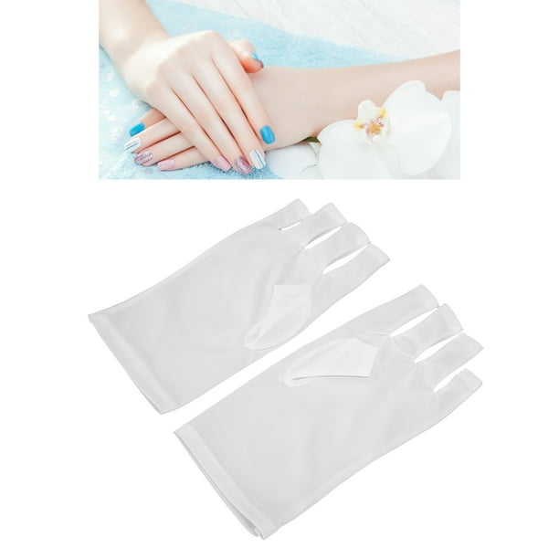 1 paire de gants à ongles UV, Protection UV, sans doigts, pour Salon de  manucure