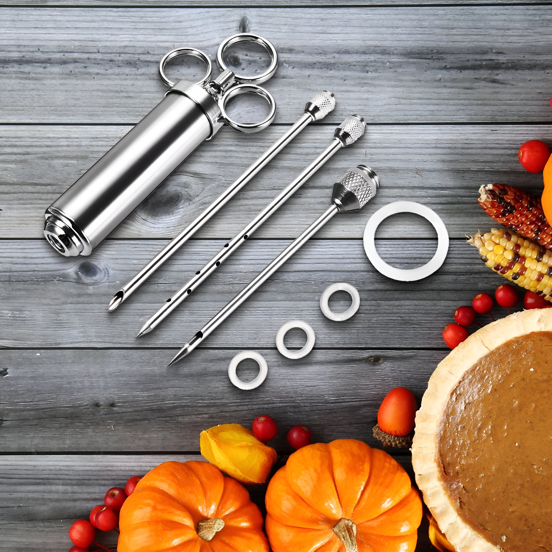 ACDANC 2026 New Turkey Flavor Injector,Meat Injector,Stainless Steel 304 Marinade Injector Syringe for Kitchen,Bbq,Grilling,Cooking