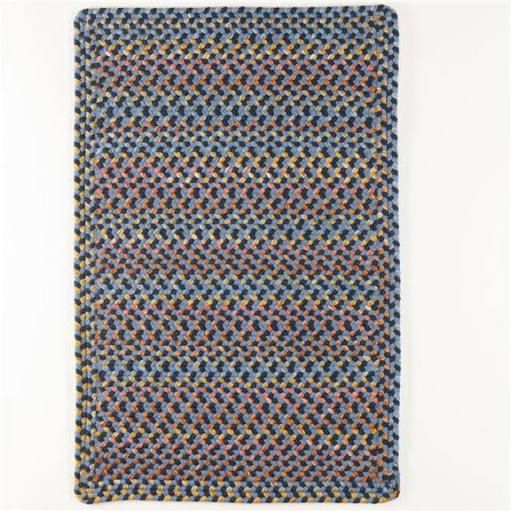 Rhody Rug WO11R024X036B 2 x 3 ft. Woodstock Rectangle Rug, Indigo & Multi Color