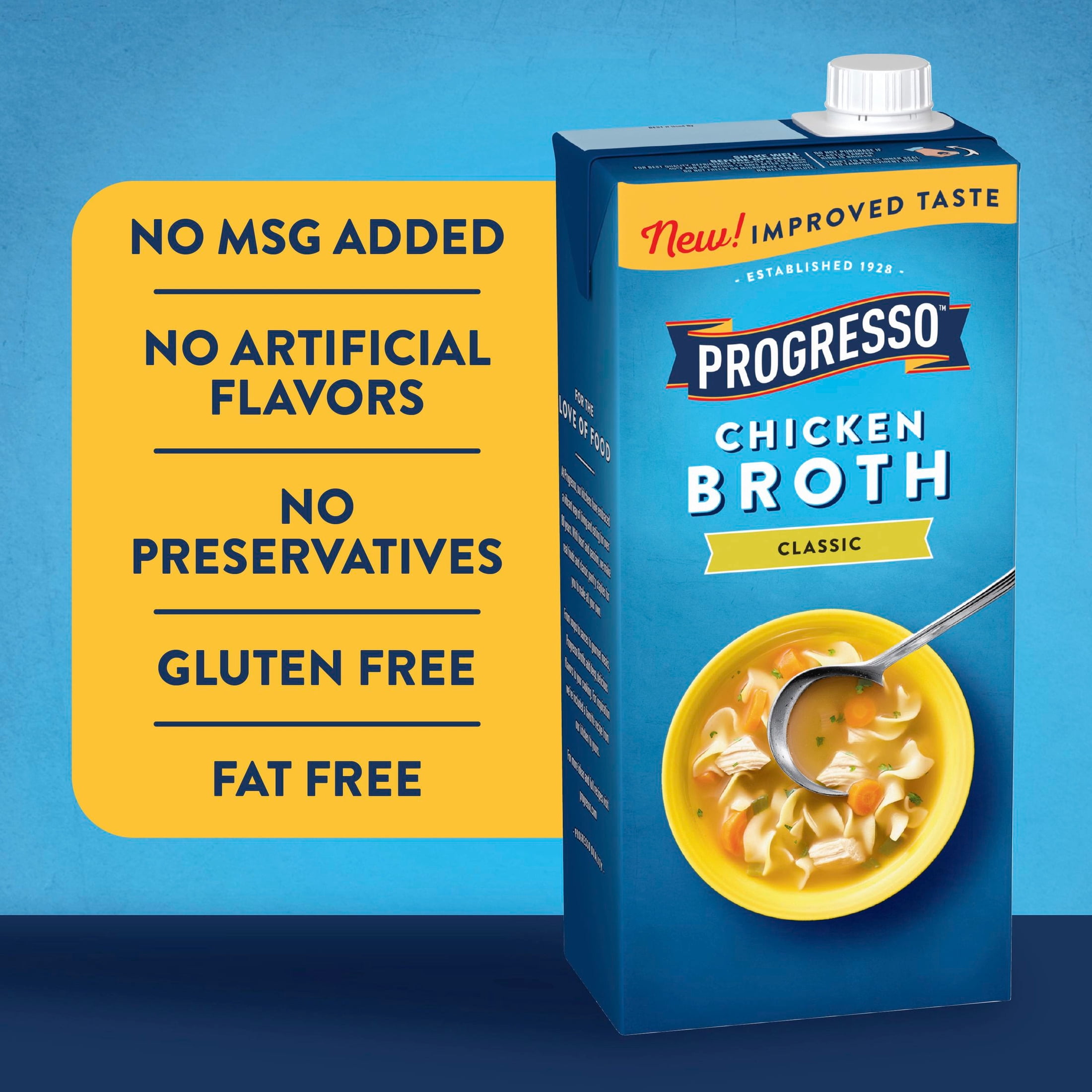 Progresso Chicken Broth, Classic, Gluten Free, 32 oz