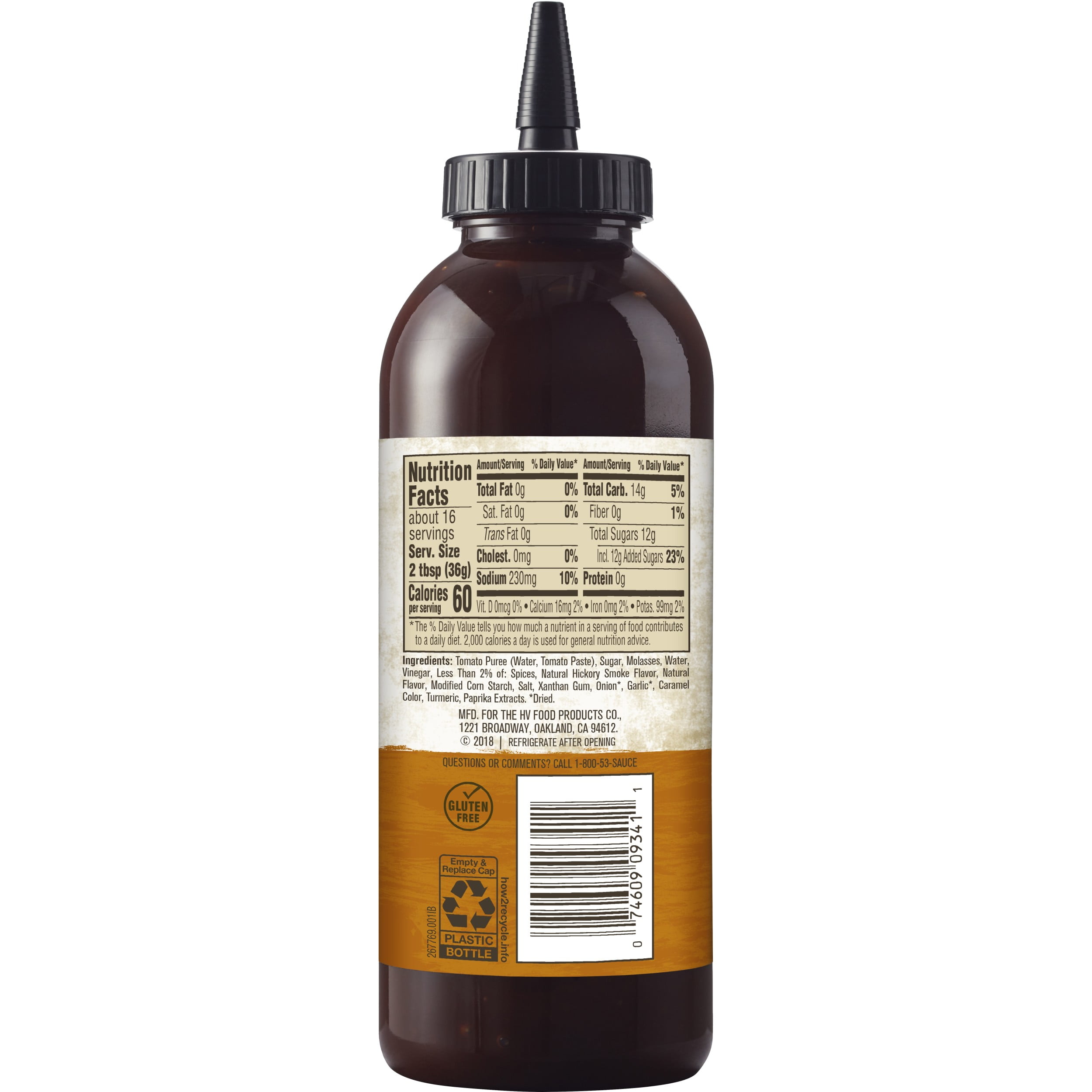 KC Masterpiece Easy Squeeze Classic 816 Sweet Maple BBQ Sauce, Gluten Free - 20 Ounces