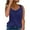 Navy1, variant on AherBiu Summer Tank Tops for Women Lace Strap Sleeveless V Neck Casual Comfy Tanks Solid Color