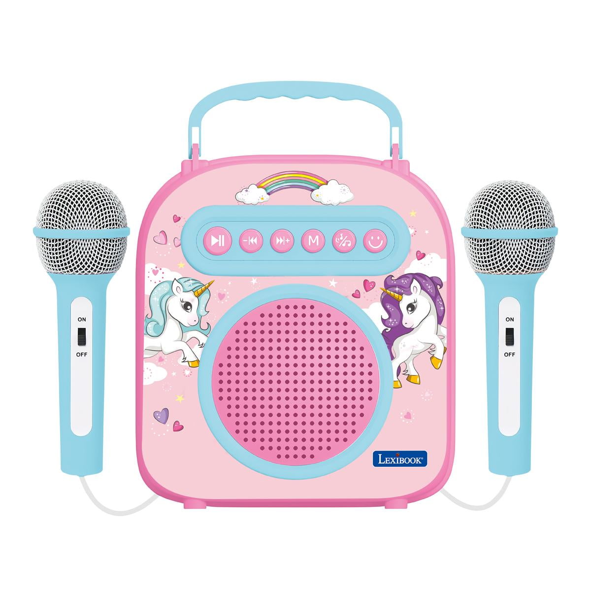 Lexibook My Secret Portable Karaoke with Mic, Carry-Case, Pink