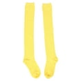 thumbnail image 6 of FUEENIRVA 1Pair Over Knee Long Socks Boot Socks Yellow Polyester Cotton Warmth Elastic Fit Comfortable Wear For Women, 6 of 8