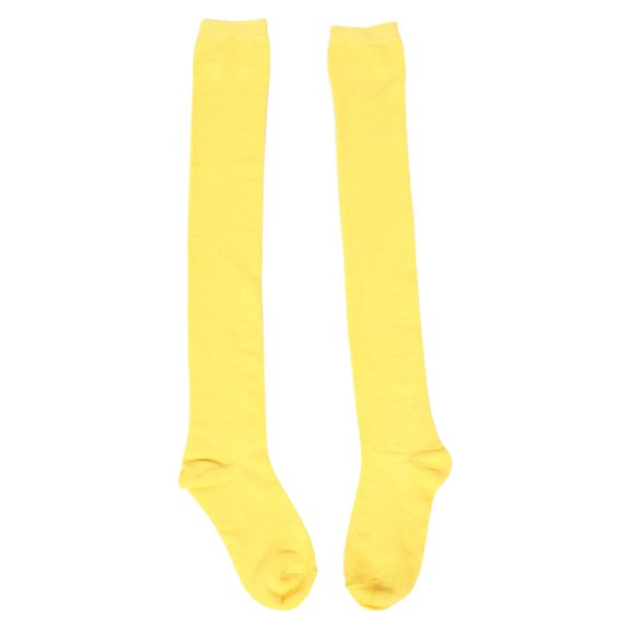 Hemoton Girls Over-the-Knee Socks 1 Pair, Warm and Comfortable Stockings for Women, Cheerleader Costume, Party Dress Up Props