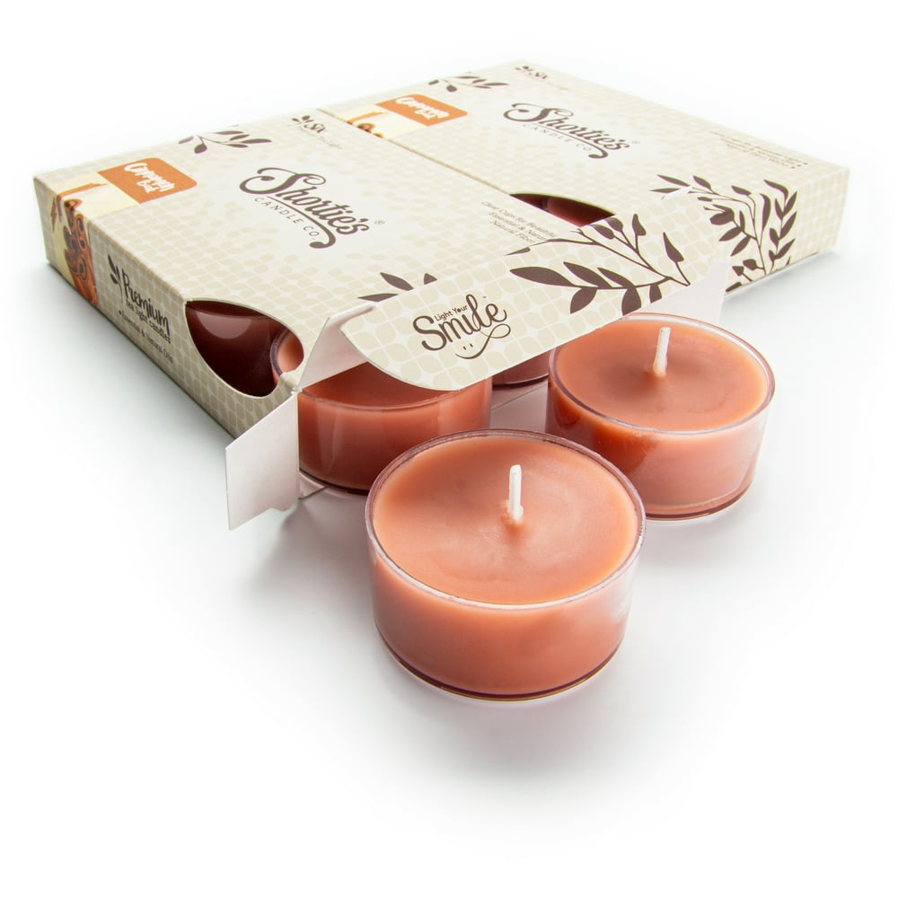 Cinnamon Bark Tealight Candles Multi Pack (12 Brown Highly Scented Tea