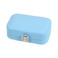 thumbnail image 1 of Double Layer Jewelry Storage Box Organizer Durable High Quality PU Leather Storage Box for Travel and Business Trips, 1 of 4