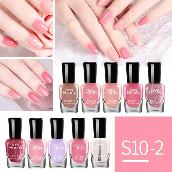 RKSTN Gel Nail Polish Nail Polish Set Quick-Drying Peelable Tearable Nail Polish 5ML * 10 Bottles Quick Dry Nail Polish