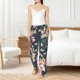 thumbnail image 4 of Balery Vintage Floral Pantalones de pijama para mujer, pijamas ultraligeros, pantalones de estar por casa-X-Large, 4 of 6