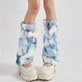 thumbnail image 6 of ZPAQI Elegant Plush Leg Covers for Daily Sweet Balls Bows Leg Warmers Long Socks, 6 of 11