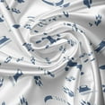 thumbnail image 5 of Ambesonne Blue and White Window Valance, Animal Lover Dog Pet, 54" X 12", White Night Blue, 5 of 5