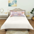 thumbnail image 4 of Satin Pillowcase Envelope Closure Pillow Cover Wrinkle-Resistant & Vibrant Print Pastel Colors Happy Pumpkin, 4 of 7