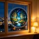 thumbnail image 5 of Acrylic Puzzle Pendant Sunshade Window Hanging Plates, 5 of 6