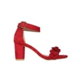 thumbnail image 2 of SANDALIAS DE VESTIR CASUALES TACONES LEON DAMA MUJER GAMUZA DURAZNO ROJO 0 LEON  0p, 2 of 3