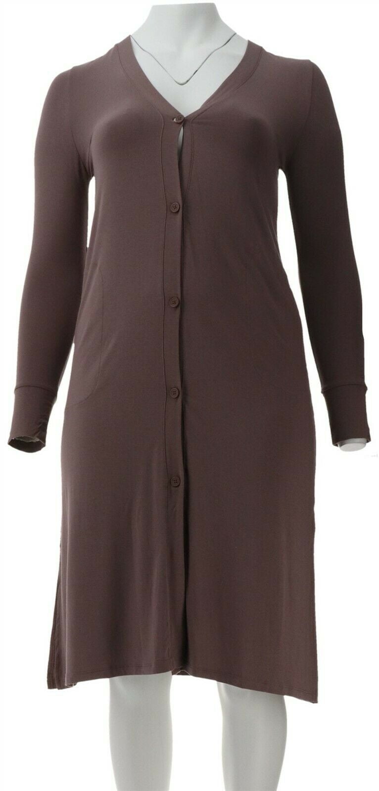 Cuddl Duds Softwear Stretch Maxi Button Cardigan Women's A310286