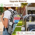 thumbnail image 6 of Whosucclay Cowboy Cow Print Transparent School Bag for Girls Boys, Elementary Kindergarten Zipper Closure Multi Pocket Clear Backpack for Concerts Work, 6 of 10