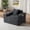 Dark Gray, variant on S-HOME 1 Seater Sofa No Assembly Required, Comfortable Boneless Couch for Small Spaces and Stylish Offices