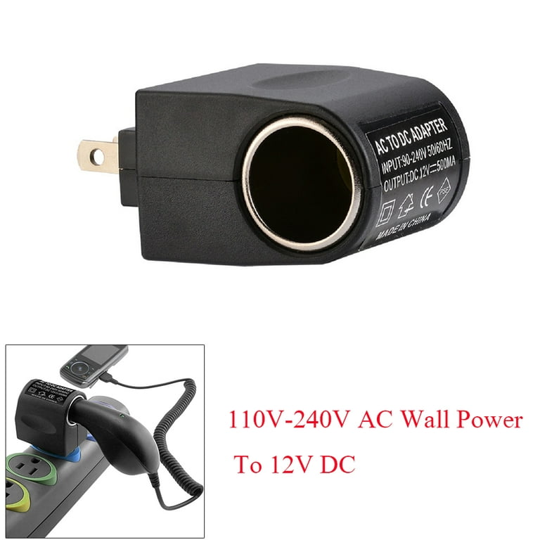 220V AC To DC 12V Car Cigarette Lighter Wall Power Socket Plug Adapter  Converter EU US Plug Converter Lighter Adapter Auto Acces - AliExpress
