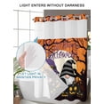 thumbnail image 4 of No Hook Cloth Fabric Shower Curtain with Snap in Liner, Halloween Waterproof Shower Curtains Set with See Through Top Window, Gnomes Black Pumpkin Orange Purple Fall Bath Curtains Shower 36"x72", 4 of 6