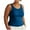 Blue, variant on Women'S Tank Tops Women'S Plus Size Racerback Tank Top with Built-In Bra, Comfortable Seamless Bralette for Lounge And Light Activity, Ribbed Wireless Pullover Top with Removable P