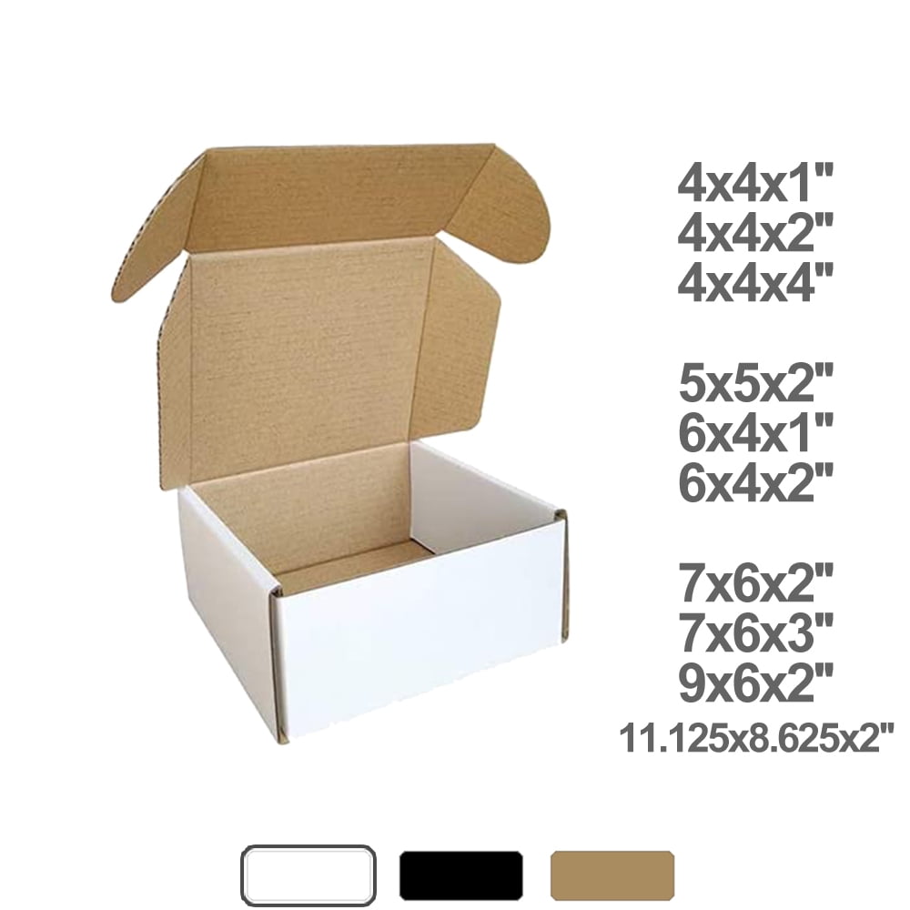 30 pcs 4x4x4 White Mailing Box Cardboard Boxes Recyclable Corrugated Box Mailers Gift Box 