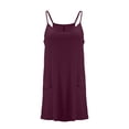 thumbnail image 4 of FRSASU Women's Summer Athletic Mini Dress Casual Sleeveless Built in Shapewear Romper Short Sundress Tennis Workout Outfits Purple, 4 of 5
