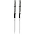 thumbnail image 1 of Wire Brush Percussion Professional Drummers Performance Practice Carbon Steel 1Pair, 1 of 4